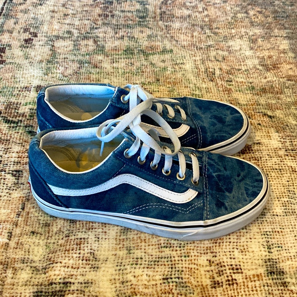Vans Jean distressed sneakers size 7 women’s